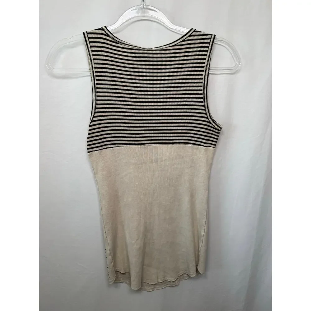 Vocal Brand Ribbed Knit Vintage Machine Tank, Size Small - Made in USA